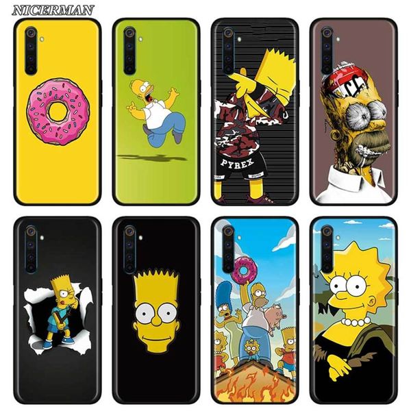 

soft cover of realme x50 pro 5g x2 c3 5i 56i 6 narzo 1010a pro mobile phone thin shockproof bumper shell matte homa simpson j