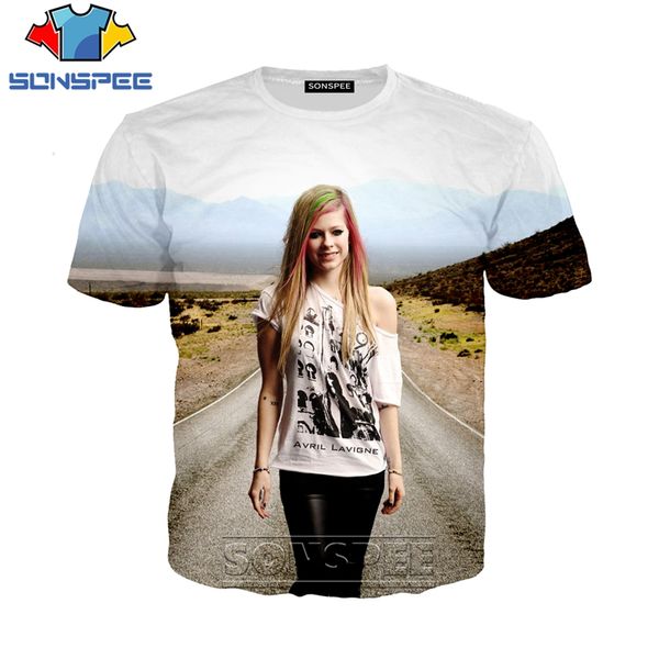 

popular new singer avril 3d print shirts hippie hippie harajuku men clothing