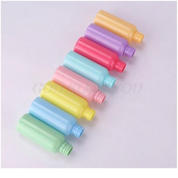 

50ml plastic refillable empty spray bottle sweet macaron candy color makeup water toner storage holder cosmetic containe bbyedg