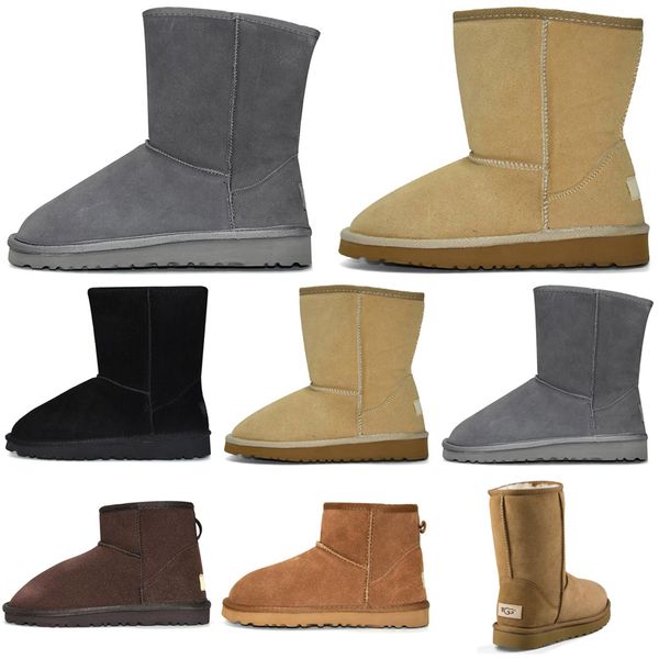 

women winter snow boots fashion classic ankle kneel shoes short bow fur half bowtie boot booties chestnut sneakers size 36-41, Black
