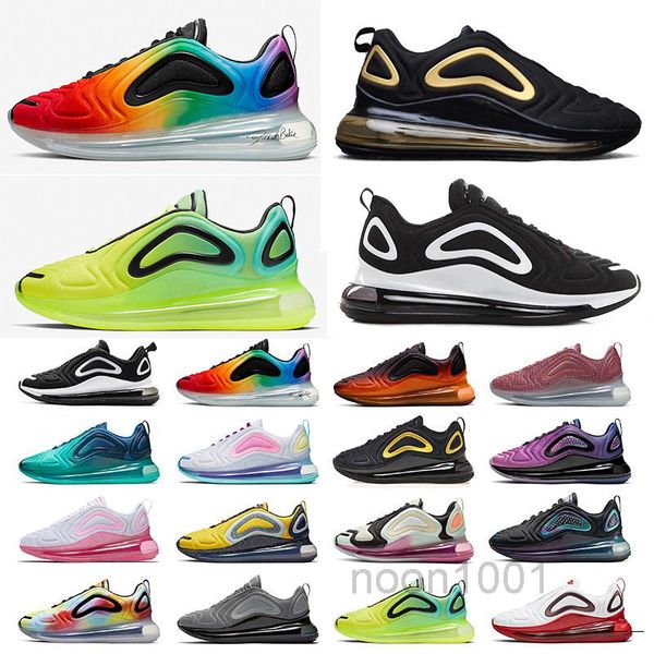 

new shoes full cushioned men women neon triple black carbon grey sunset metallic silver chaussures casual shoes eur size 36-45 kl5d