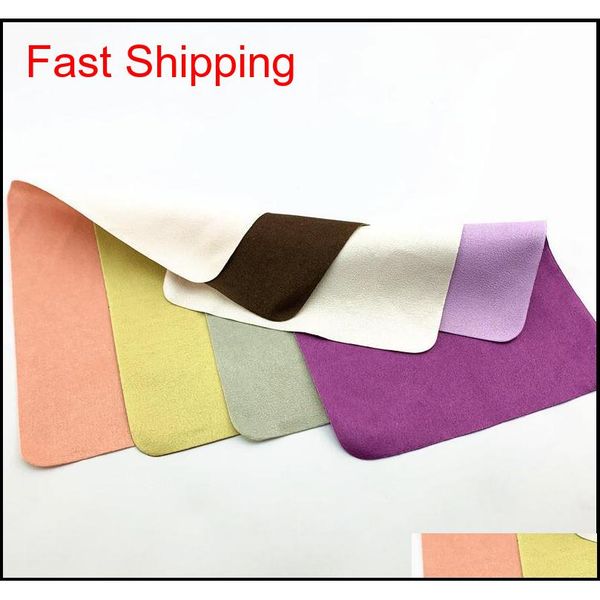 

dhl ship creative new mirror cloth 15x18cm microfiber suede island silk four-color glasses cloth qylurn bdehome