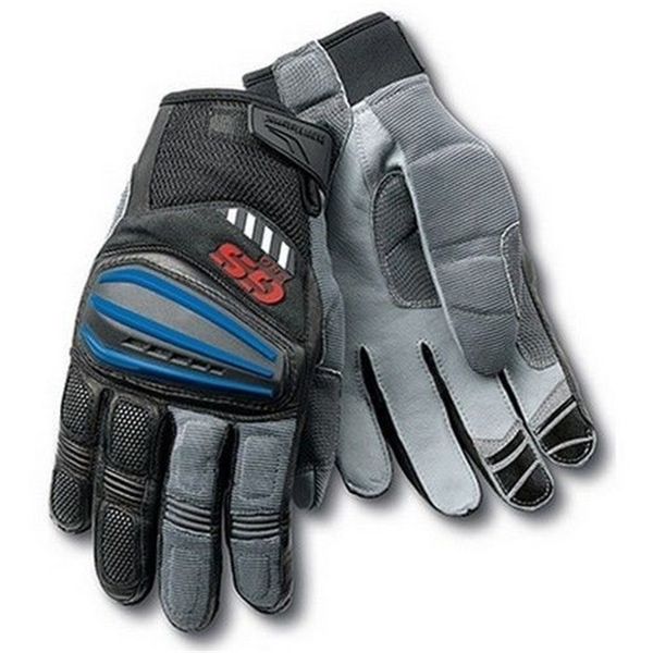 

locomotive glove for bmw motorcycle mtb bike riding motorbike men' leather gloves, Blue;gray