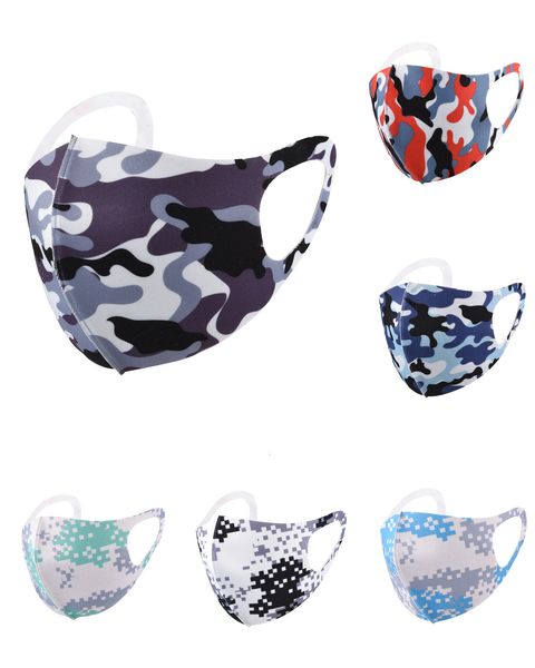 

camouflage masks for men women dustproof anti-dust anti-smog breathable washable outdoor sports cycling face masks unisex, Black