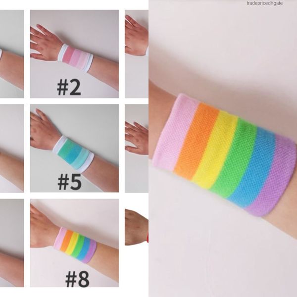 

factorysjvlwristbands color sports wrist fashion utdoors guard cute set fitness running thin basketball knitting wr