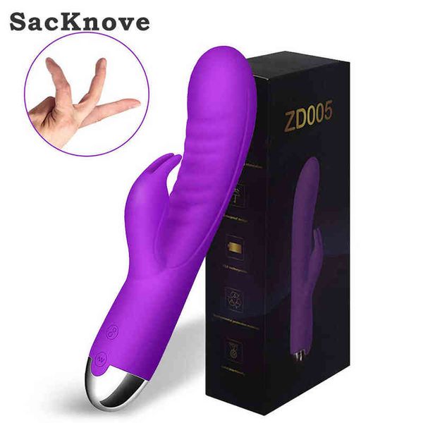 NXY Vibratörler Sacknove 10 Hız Şarj Edilebilir Benzersiz Silikon Erotik Samimi Vajina G Spot Yapay Penis Salıncak Tavşan Vibratör Seks Oyuncakları Yetişkin Malzemeleri 0106