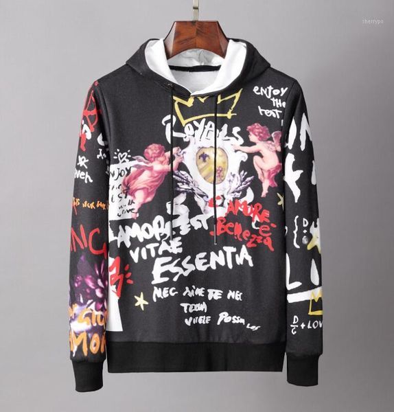 

hombre hip hop mens diamonds hooded slim fit men hoody outerwear1, Black