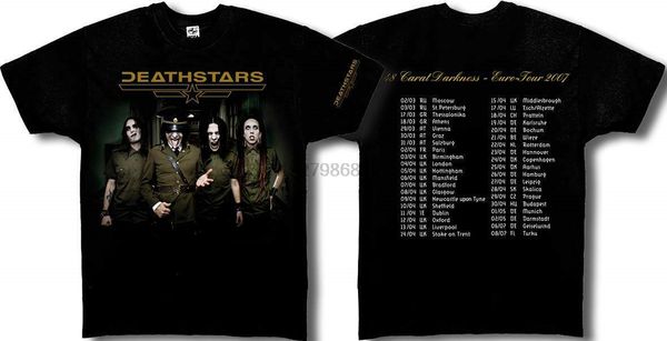 

deathstars евротура 2007 rare новый официальный лицензионный hq t-shirt колыбель filth спорта с капюшоном hoodie