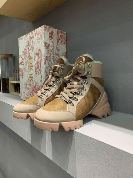 

дизайнерские женские ботинки роскошный абрикос коричневые кожаные шить замшевые замка с пухкой круглую голову плоский каблук высокое качеств, Black