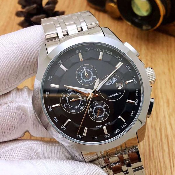 

three six xindi pin watch eye multi-function fully automatic mechanical watch refined steel men's watch v686, Slivery;brown