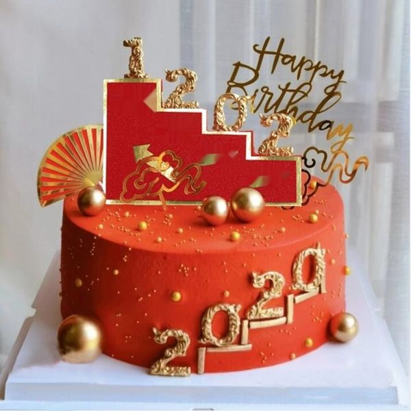 

0jaqo opening step decorative plug-in rising step celebration accessory cake by cake festive plug-in baking decorative accessories 5agxi