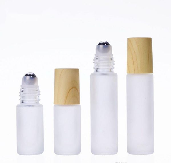 

10ml amber blue clear frosted glass roll on bottle essential oil perfume bottle travel dispenser bottle steel roller jllmds mx_home