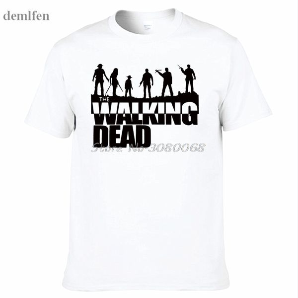 

мода zombies борьба мертвых страх живого the walking dead повседневный с коротким рукавом топы тис толстовка с капюшоном hoodie мужчин футбо