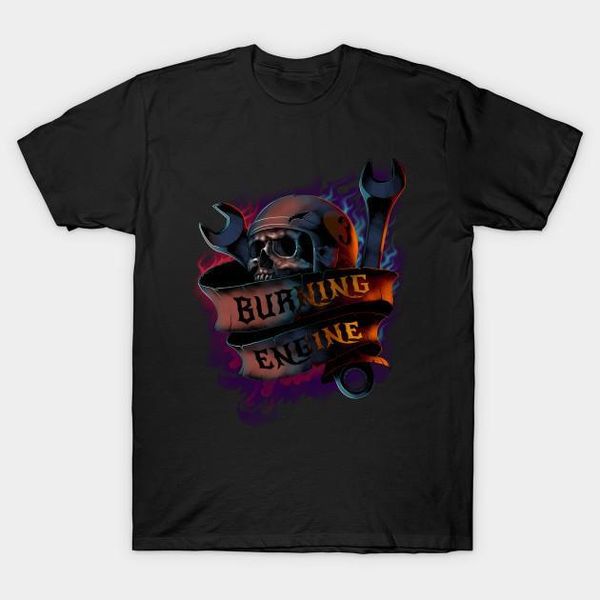 

men t-shirt burning engine tshirt women t shirt1, White;black