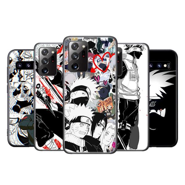 

naruto kakashi hatake silicon cover samsung galaxy s20 tiechao s10 s10e jianxing s9 s8 s7 s6 with mobile phone case at the edge