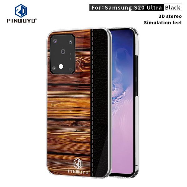 

for galaxy s20 ultra pinwuyo pindun series slim 3d flashing all-inclusive pc case