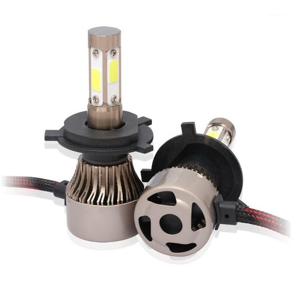 

1 pair super bright led car headlight bulbs driving low beam head light bulbs h4/h7/h11/h13/9005/9004 100w 6500k car driving1