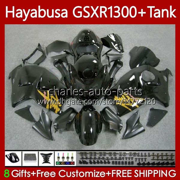 Carrozzeria per SUZUKI Hayabusa GSXR 1300 CC GSX-R1300 GSXR-1300 96-07 74No.55 1300CC GSXR1300 96 97 98 99 00 01 GSX Oro nero R1300 2002 2003 2004 2005 2006 2007 Carenatura