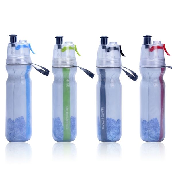 Soğuk yalıtımlı bisiklet su şişesi sprey sis sıkın şişe 17 oz (500ml). BPA Ücretsiz 201221