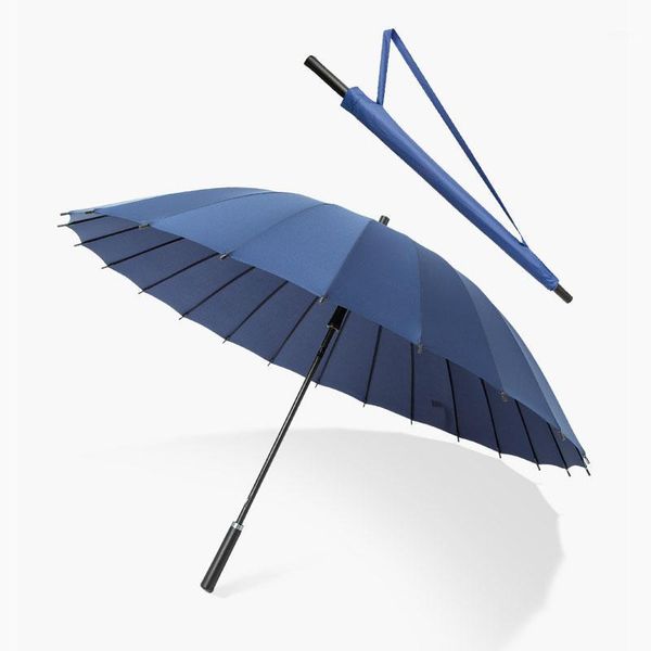 

umbrellas big umbrella windproof men women kids 24 ribs sword golf corporation knuckle brass sonnenschirm corporate gifts b1
