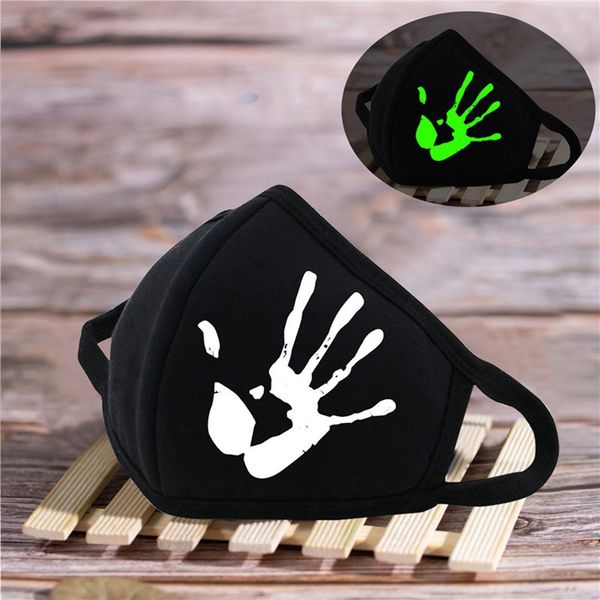 

anime washable noctilucence black 3d printed funny mask dustproof breathable protective mascarillas face shield