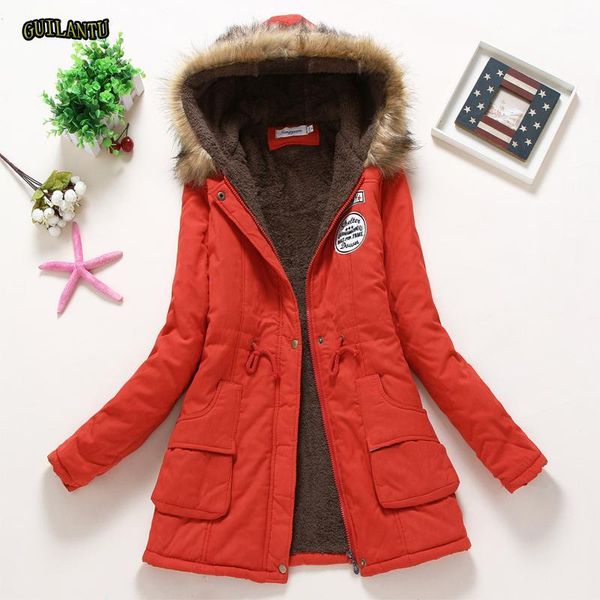 

winter jacket women faux fur collar hooded parka mujer plus size 3xl slim warm thick cotton padded jacket female long coat1, Tan;black