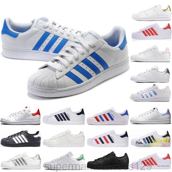 

new spring and autumn fashion men women superstar shoes golden size 36-45 skateboarding shoes flat shoes j5pe