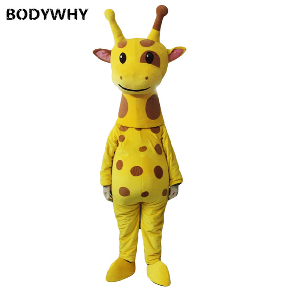 

mascot costumes giraffe mascot costume high-quality easter handmade mascot suits party game dress outfits clothing advertising, Red;yellow