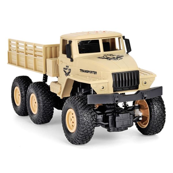 2,4 G 6WD 10 km/h RC LED Militär Auto Fahrzeug Fernbedienung Licht Jeep Allradantrieb Off-Road MEducation kinder Spielzeug