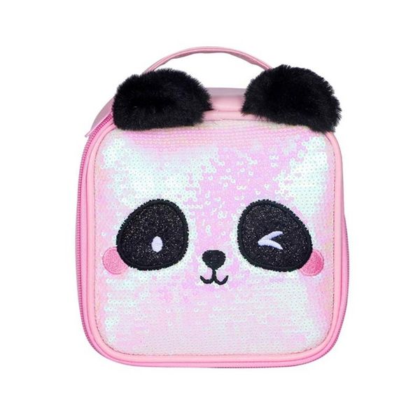 

makeup bag, cute panda cosmetic toiletry storage organiser case with compartment q1qa
