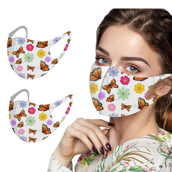 

2 шт. мода маска для лица многоразовые защитные маски для лица mondkapjes wasbaar оголовье bandana masque masken sqcilq, Black