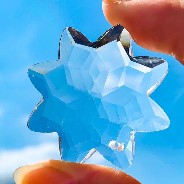 

crystal star snowflake ornaments pendant snow loose charms ornaments party window decor christmas wedding hanging decor diy h wmtwet