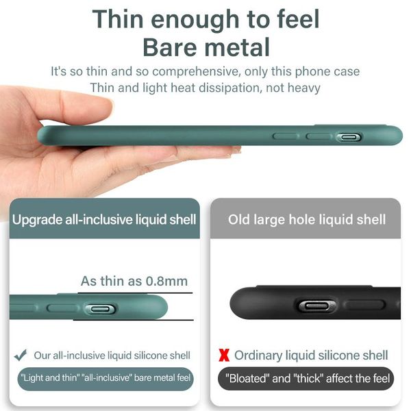 

ultra-thin cute soft liquid silicone phone case for huawei mate 30 20 p40 p30 p20 lite pro honor luxury painted colorful cover sqcqxt