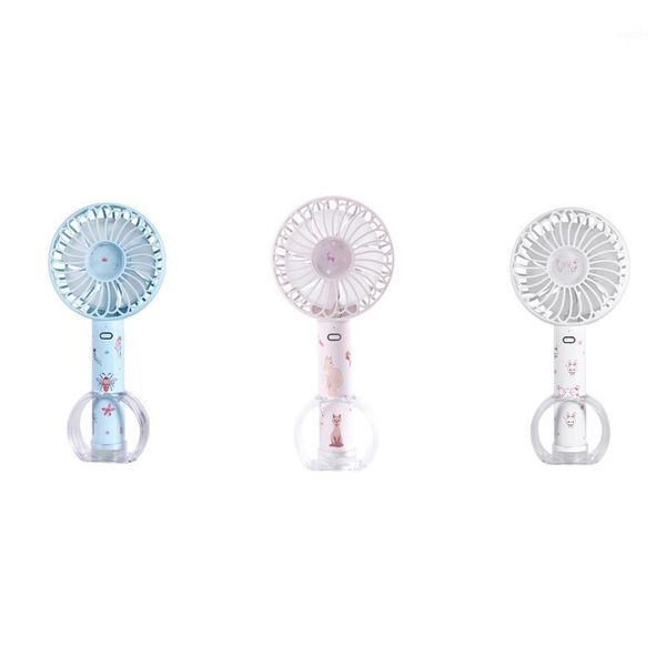 

mini cute usb handheld fan deskportable rechargeable three-speed small fan1