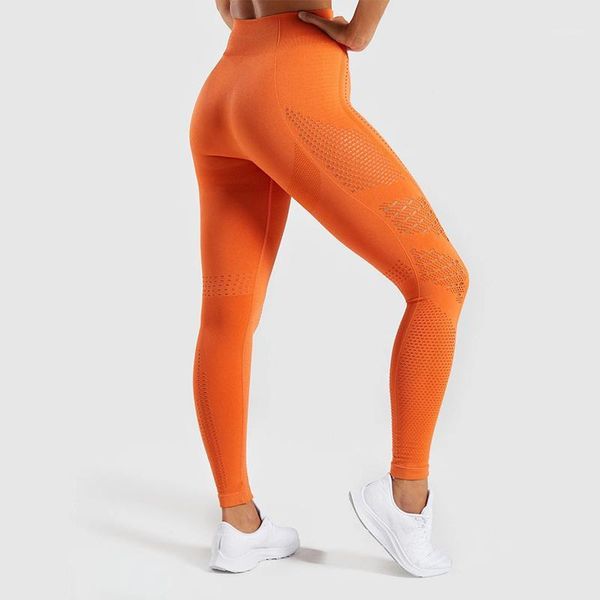 

yoga outfits women's sports solid pants breathable mesh fitness leggings, slim elastic running tights leggings1, White;red