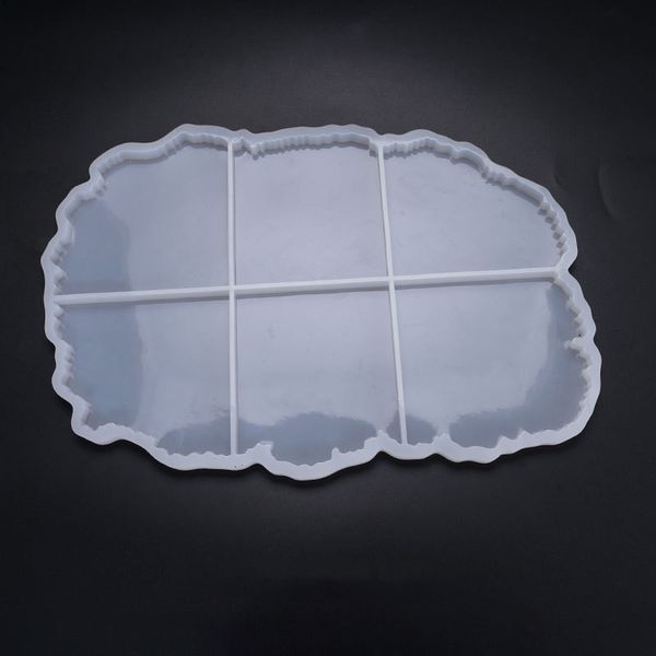 

silicone crystal epoxy resin mold irregular coaster mat casting mould handmade diy crafts decoration making tools q1106