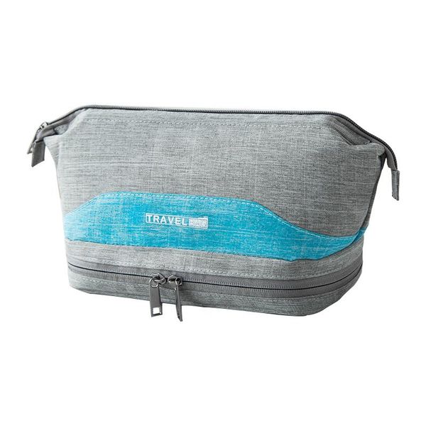 

new women double layer travel makeup bag travel organizer portabel make up bag case large cosmetic bags girl dry and wet bags