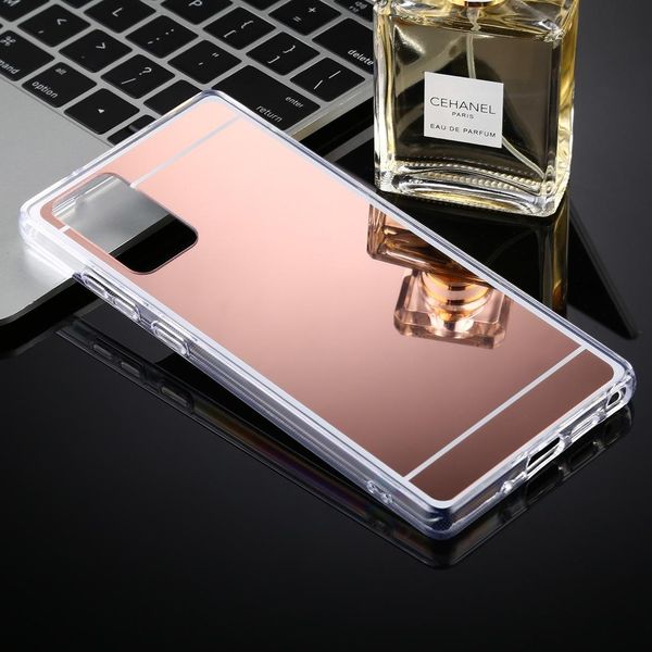 

for samsung galaxy note20 tpu acrylic luxury plating mirror phone case cover