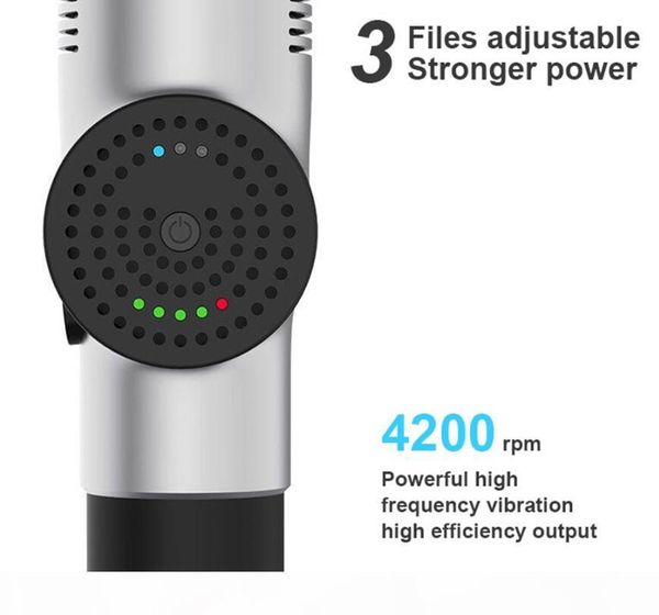 

tissue massage gun muscle massager muscle pain management after training exercising body relaxation slimming shaping pain relief