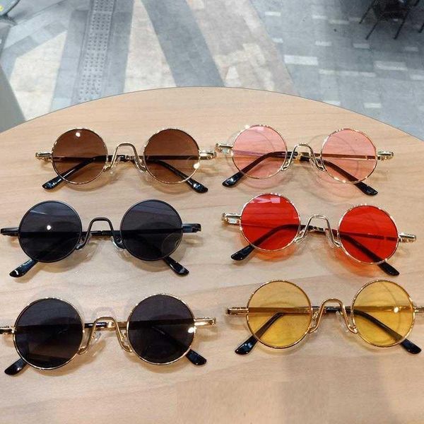 

children's show glasses fashionable fashion cool boys and girls round frame baby net red silent sunglasses, White;black