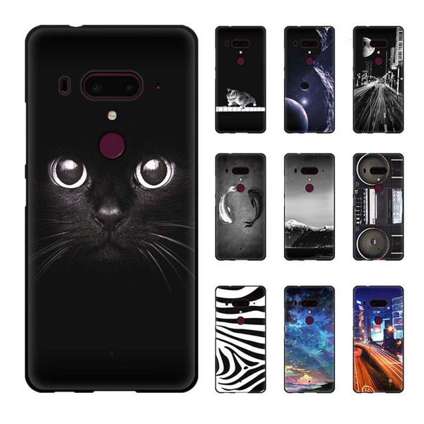 

jurchen - soft silicone case for htc u12 plus, tpu back case with beautiful cartoon for htc u12 plus and case for htc u12 plus4fre