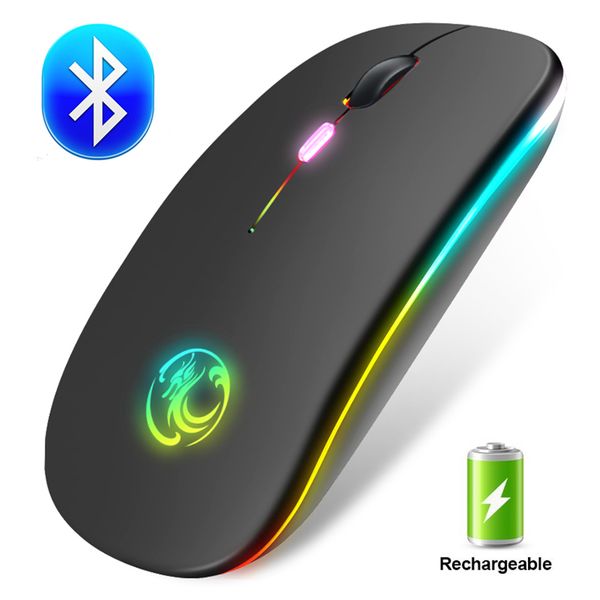 

wireless mouse rgb bluetooth mouse gamer computer mouse silent ergonomic mause rechargeable 5.0 bluetooth usb mice for pc laptop
