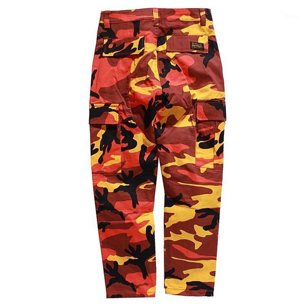 

casual sports pants male colorful camouflage multi-pocket youthful hip hop harem overalls men jogger cargo pants1, Black