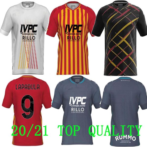 

benevento calcio 2020 21 soccer jerseys special version lapadula viola caldirola i.falque men uomini vestiti da football uniform, Black