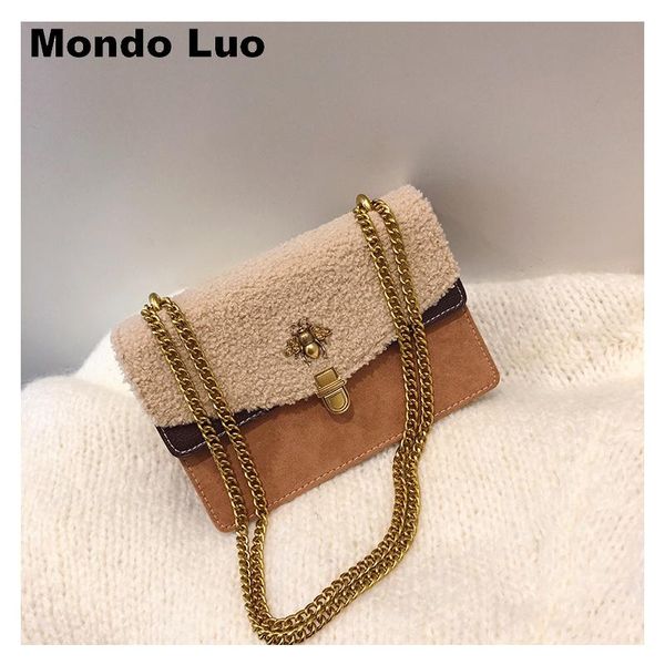 

women bag velou winter bag fashion chain shoulder mini