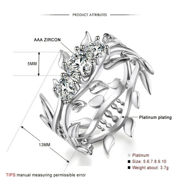 

selling ring ring new flower zircon rings couple diamond ring fashion jewelry fashion supply linka, Silver