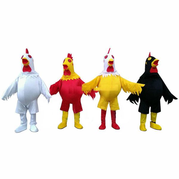 2019 Heißer Verkauf Huhn-Maskottchen-Kostüm für erwachsene Kostümparty-Halloween-Kostüm kostenloser Versand