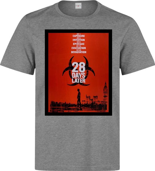 

2019 новая мода марка одежда 28 дней спустя фильм постер мужчин (женщины есть) серый тенниска спорта толстовка с капюшоном толстовка