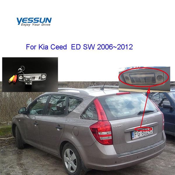 

yessun rear view camera for kia ceed sw ed 2006 2007 2008 2009 2010 2011 2012 backup parking license plate camera car