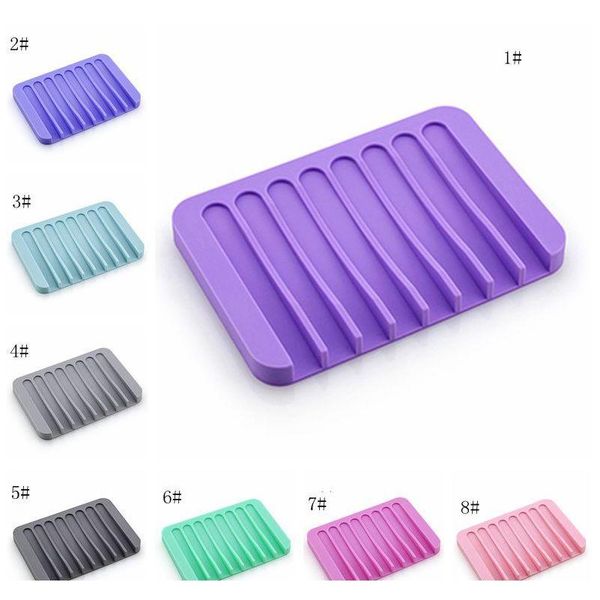 

multicolor water drainage anti skid soap box sile soap dishes bathroom soap holders case home bathroom supplie wmtyut homes2007